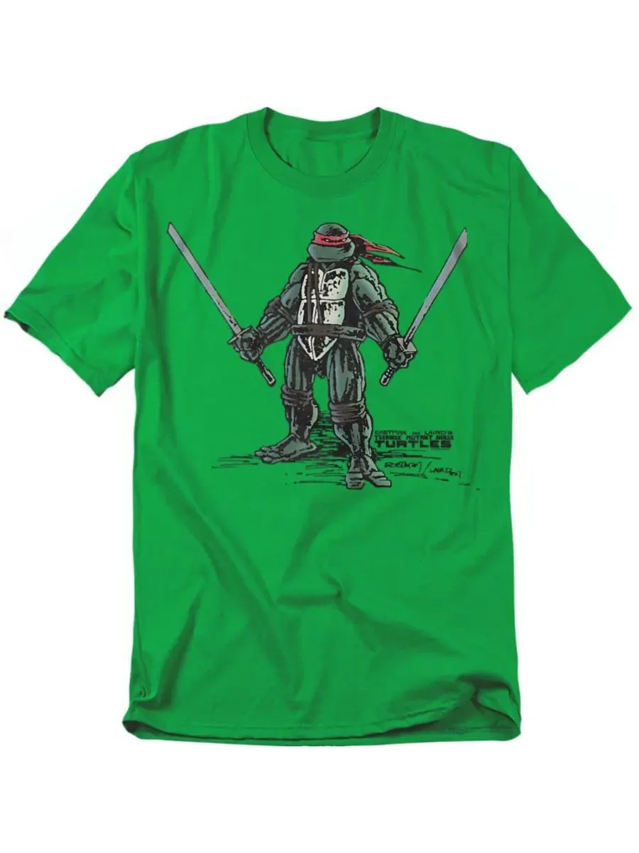 Футболка с принтом Solo Leonardo Teenage Mutant Ninja Turtles — изображение 1 из 3, зеленый