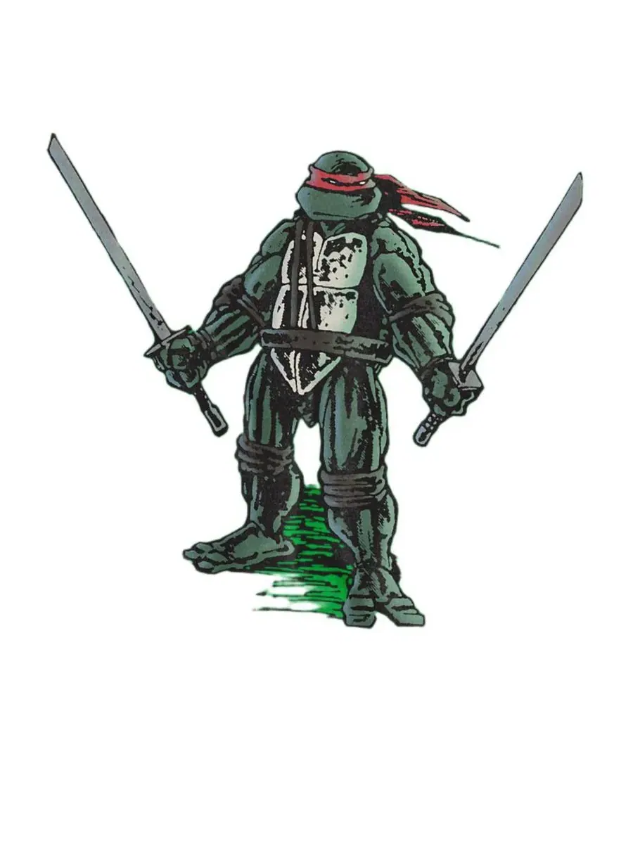 Футболка с принтом Solo Leonardo Teenage Mutant Ninja Turtles — изображение 3 из 3, зеленый