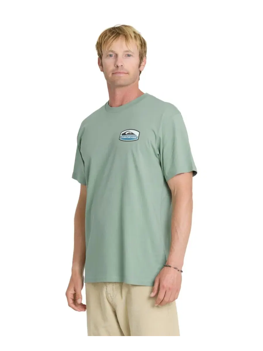 Футболка с коротким рукавом, из хлопка Quiksilver — изображение 3 из 4, зеленый
