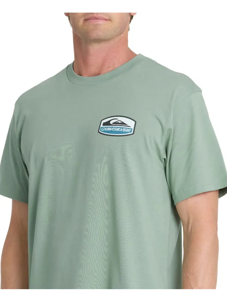 Футболка с коротким рукавом, из хлопка Quiksilver — изображение 4 из 4, зеленый