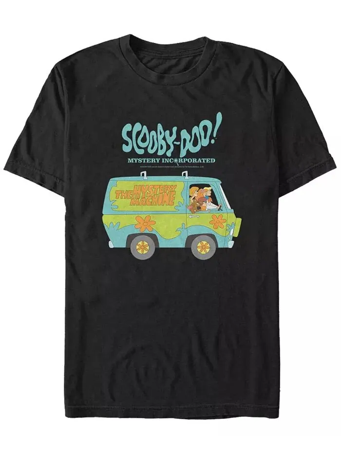 Мужская футболка с коротким рукавом Scooby Doo Mystery Gang Trip Fifth Sun — изображение 1 из 1, черный