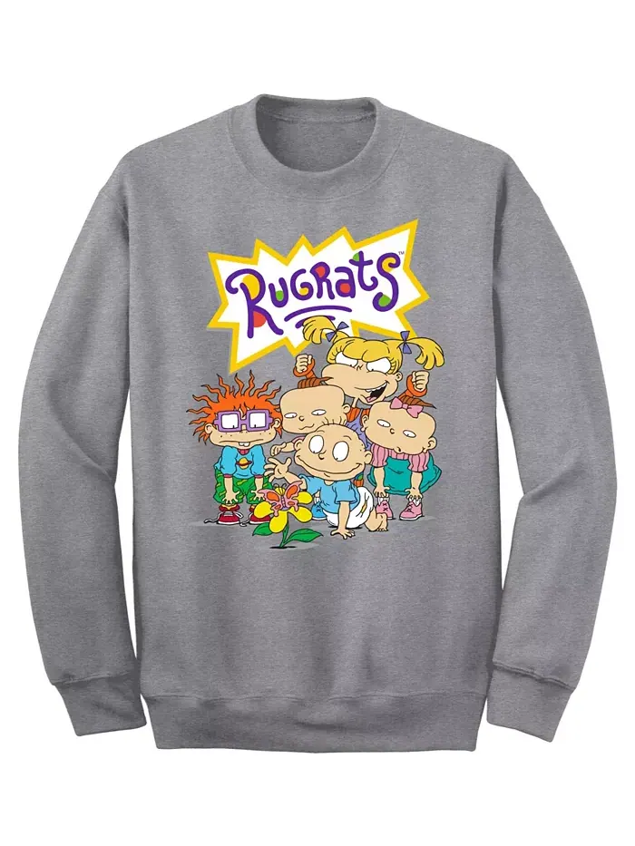 Мужской флисовый худи Rugrats Natural Wonder Crew AIRWAVES — изображение 1 из 1, серый