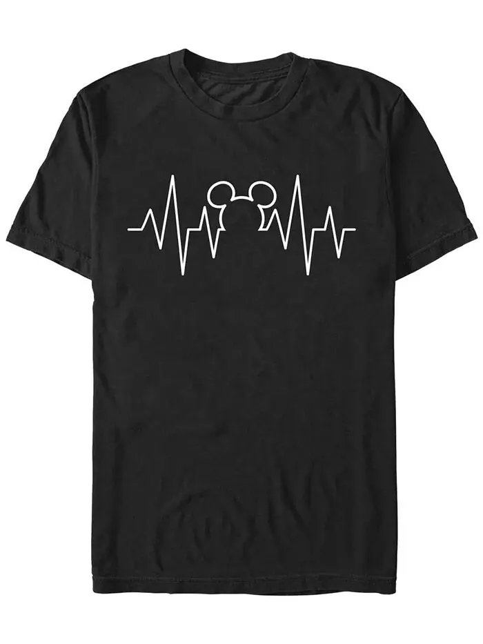 Мужская классическая футболка с коротким рукавом Mickey Heartline Fifth Sun — изображение 1 из 1, черный
