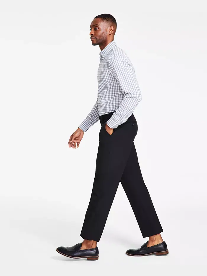 Мужские эластичные классические брюки Modern-Fit для активного образа жизни Nautica — изображение 1 из 7, черный