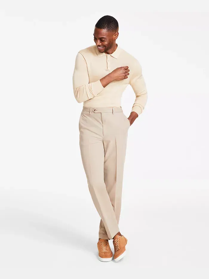 Мужские эластичные классические брюки Modern-Fit для активного образа жизни Nautica