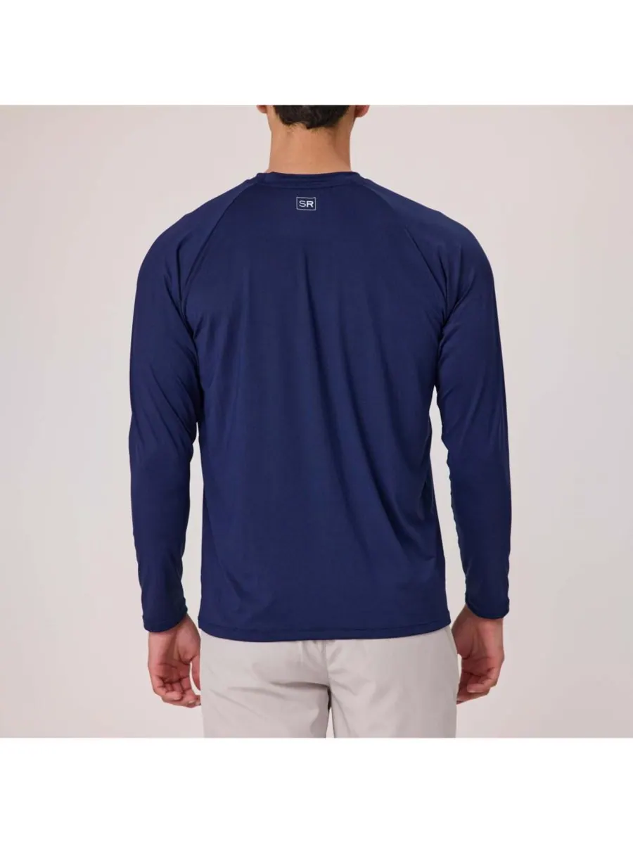 Мужская футболка Heritage Navy LS Outbound Tee Snapper Rock — изображение 4 из 6, темно-синий