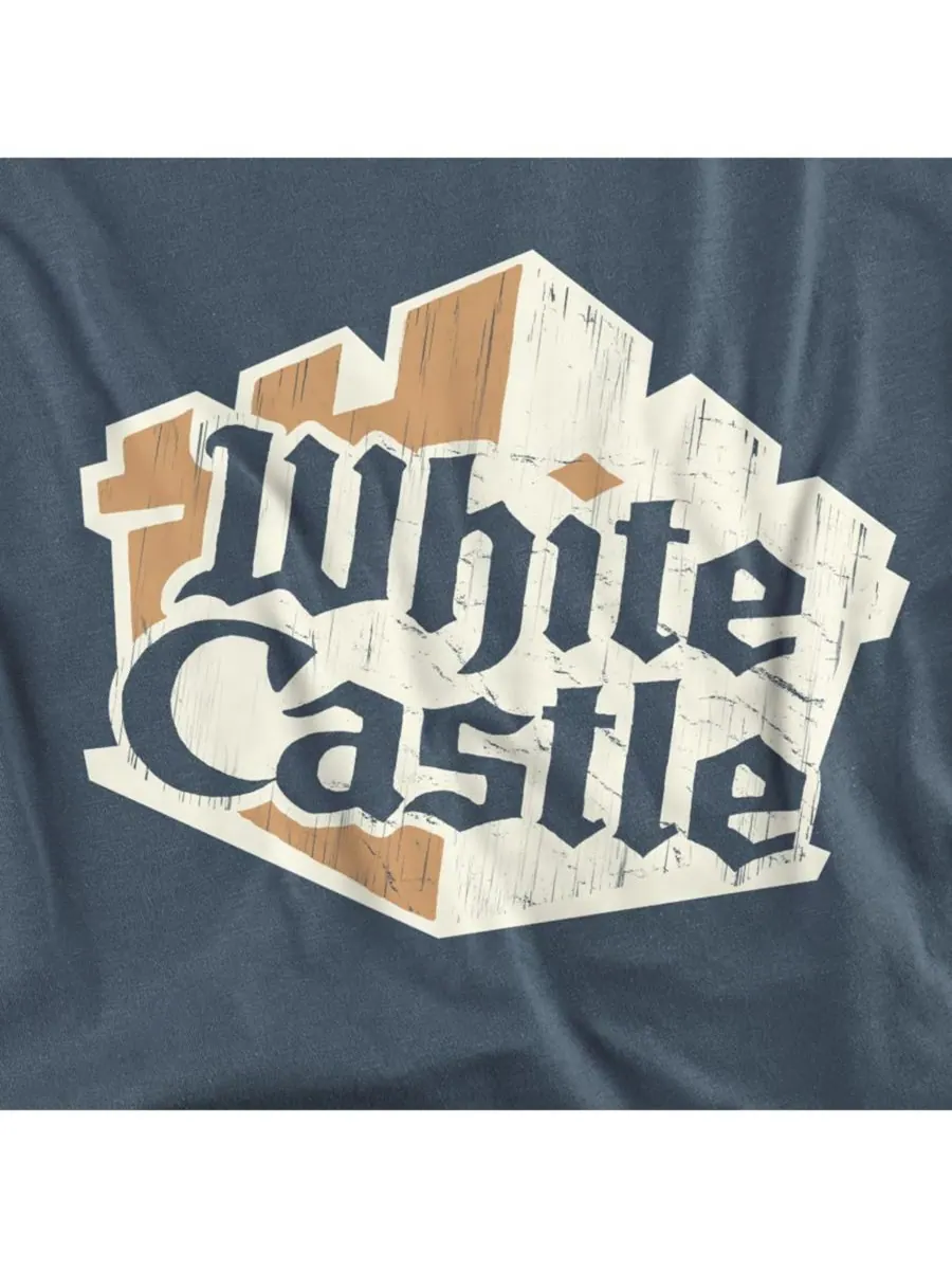 Мужская футболка White Castle с рваным логотипом Logovision — изображение 2 из 2, серый