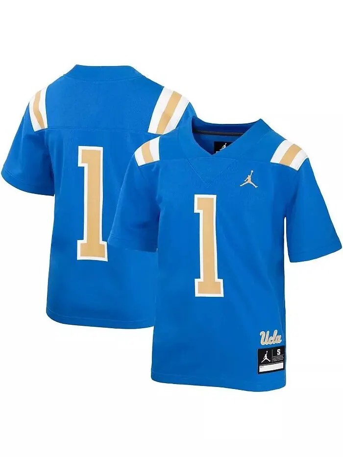 Синяя футбольная майка Big Boys #1 UCLA Bruins Untouchable Jordan