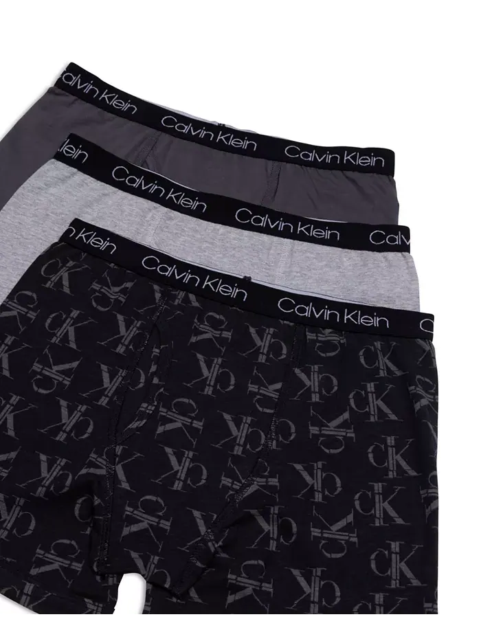 Боксеры Big Boys Stretch, 3 шт Calvin Klein — изображение 3 из 3, черный