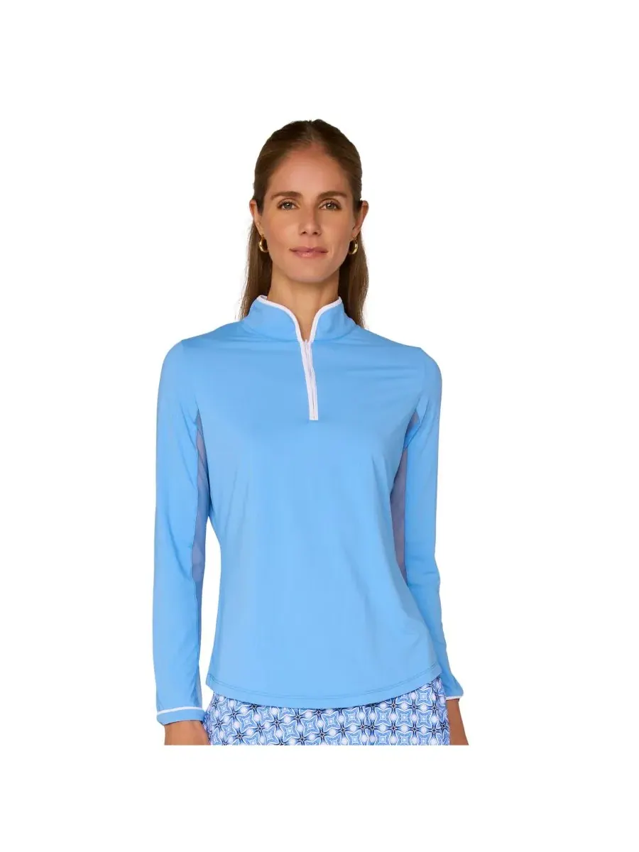 G Lifestyle Binding Quarter Zip Top G Lifestyle Clothing, Bt. Peri