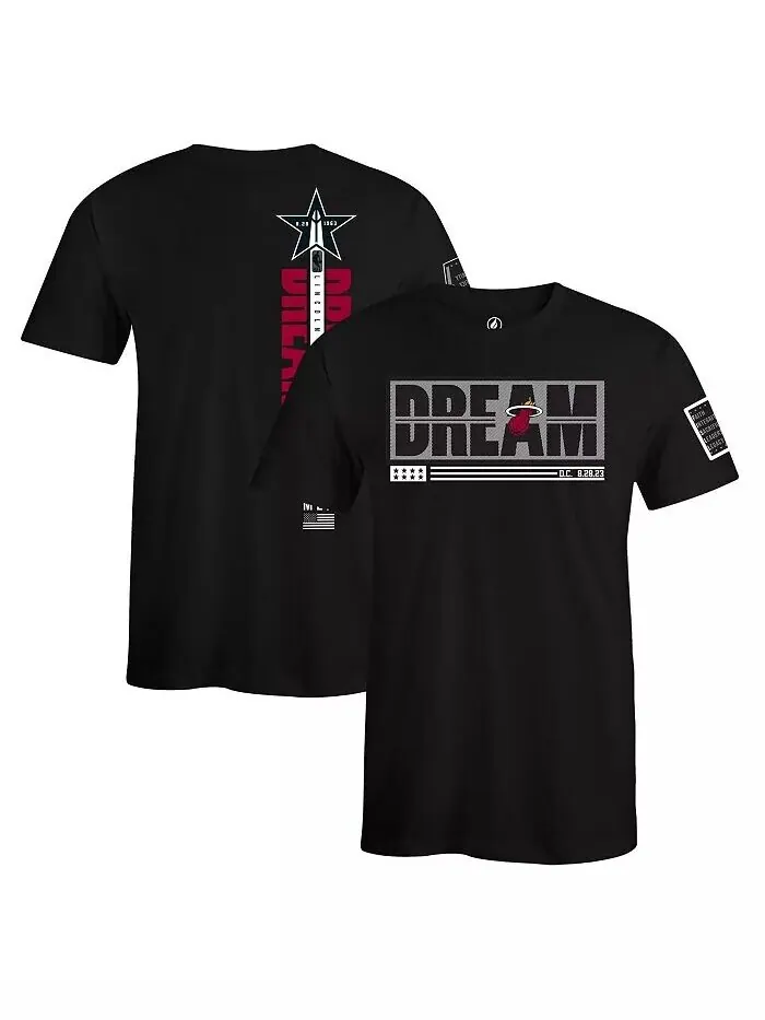 Черная футболка Miami Heat из коллекции Black History Collection для мужчин и женщин Fisll — черный