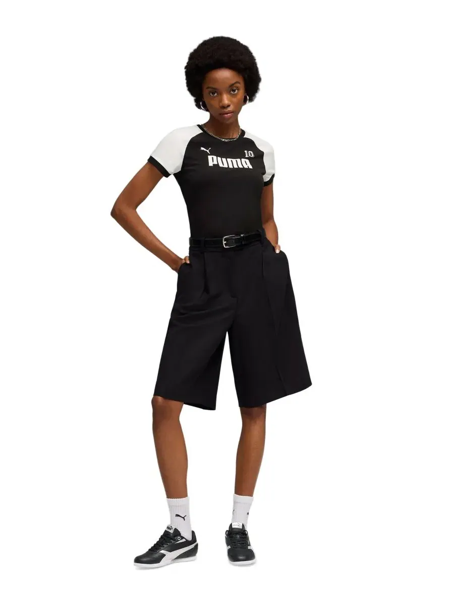 Женская футболка с коротким рукавом и круглым вырезом Puma — изображение 2 из 3, черный