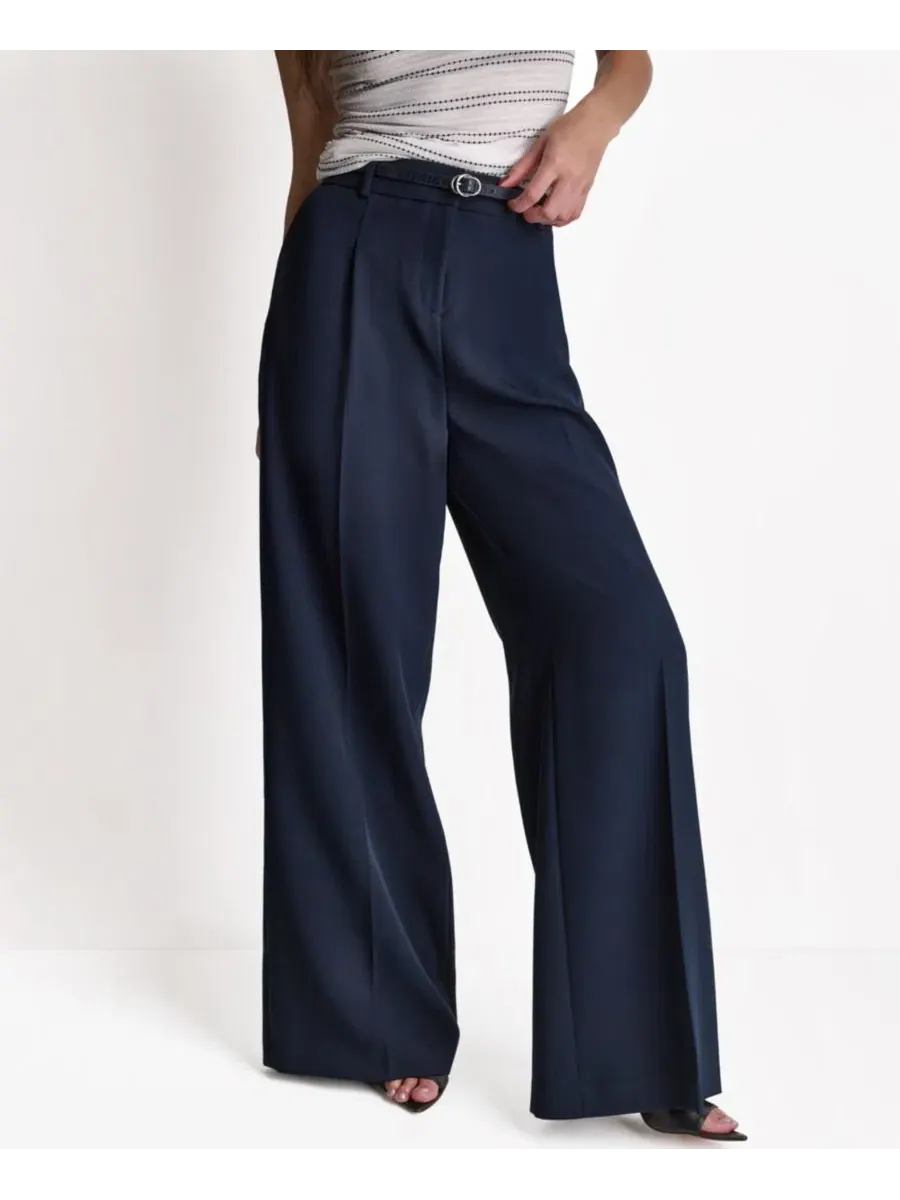 Женские широкие брюки с высокой посадкой BCBG