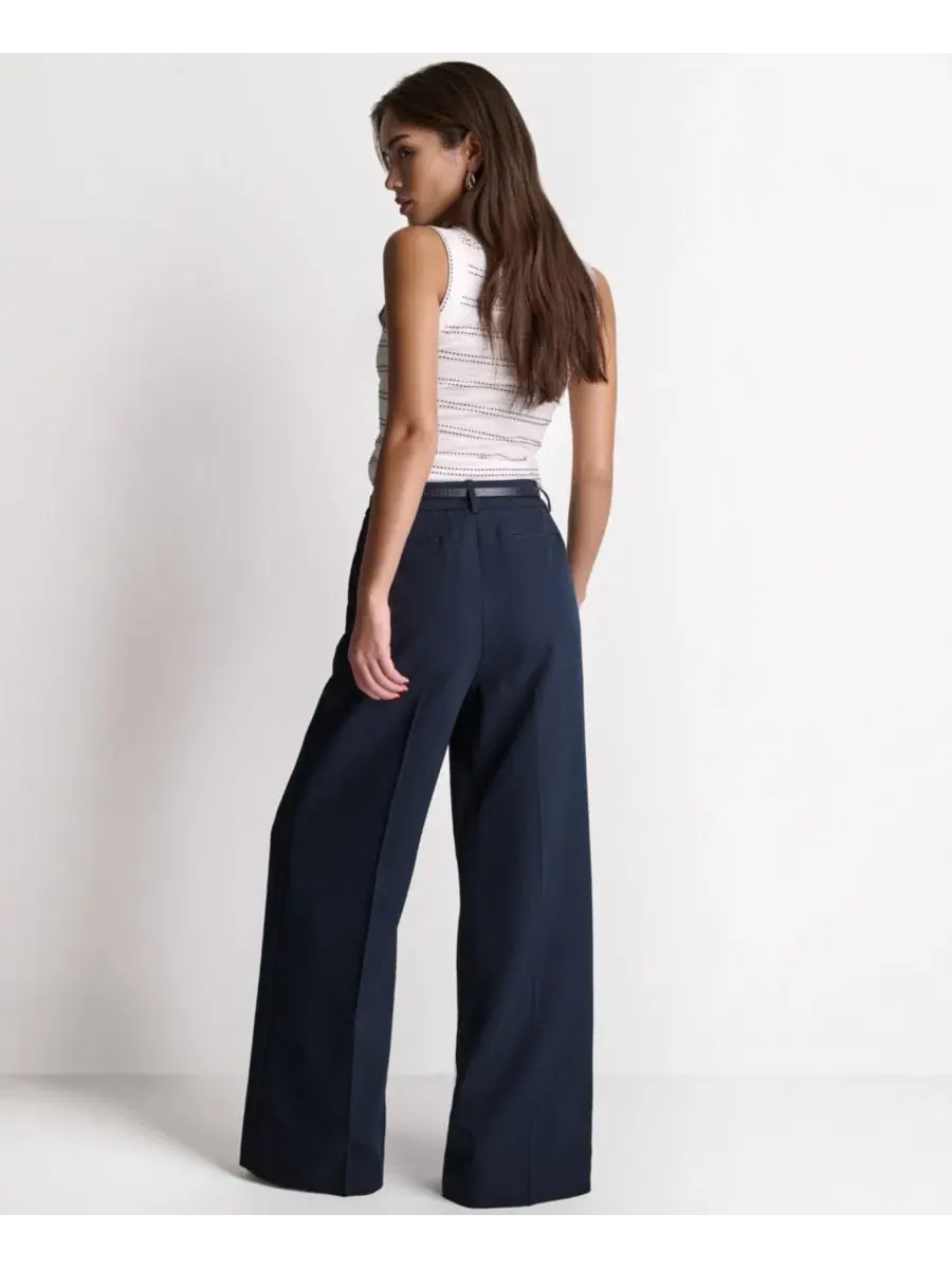 Женские широкие брюки с высокой посадкой BCBG — изображение 5 из 6, синий море