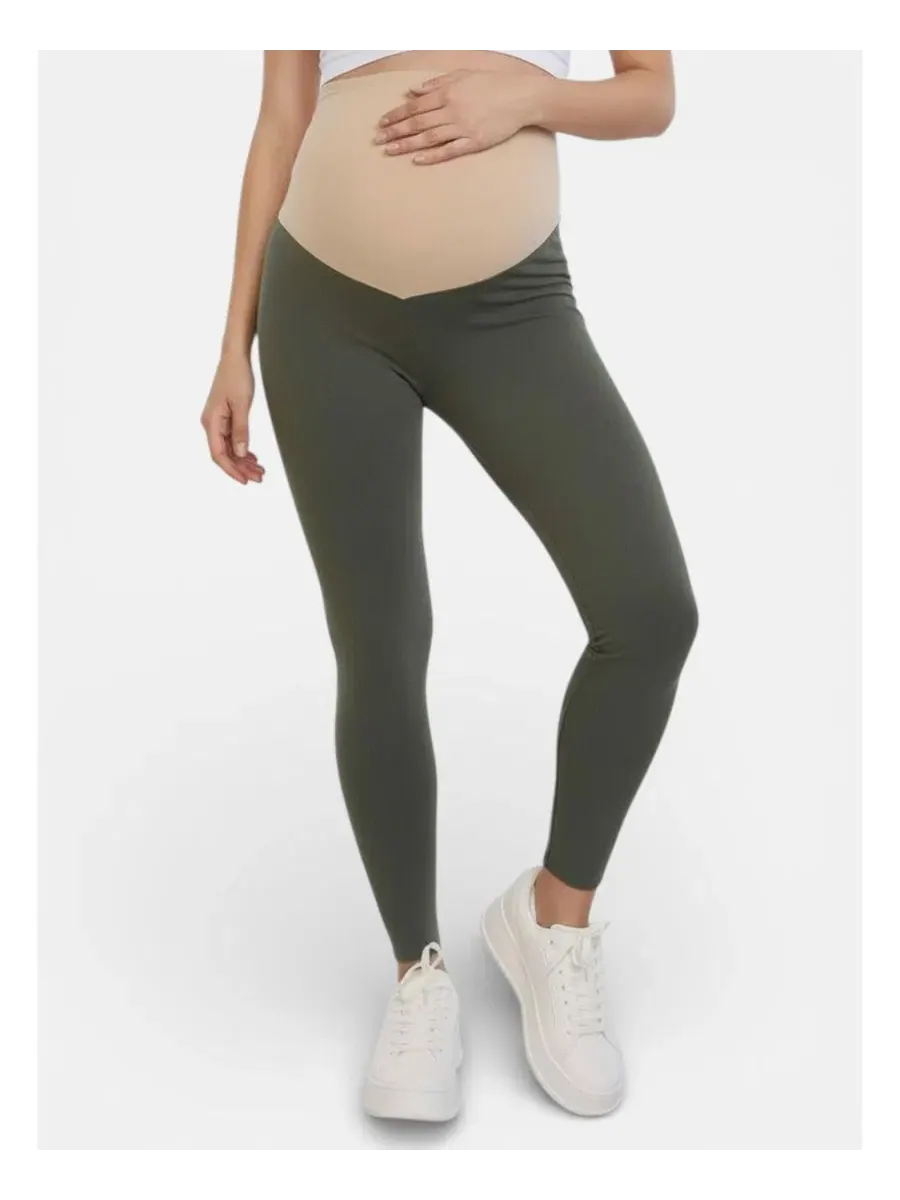 Женские эластичные леггинсы Essential Stretch Secret Fit Over the Belly для беременных - Motherhood — изображение 1 из 5