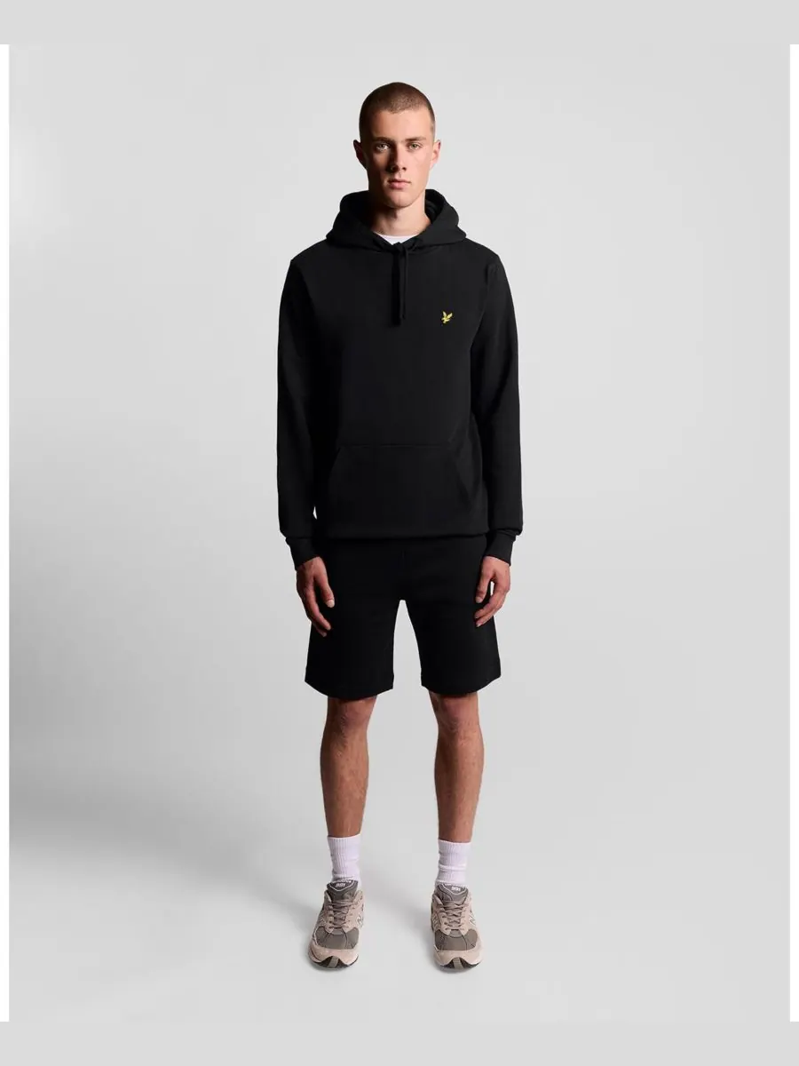 Мужская толстовка с длинным рукавом и капюшоном Lyle & Scott — изображение 2 из 6, черный