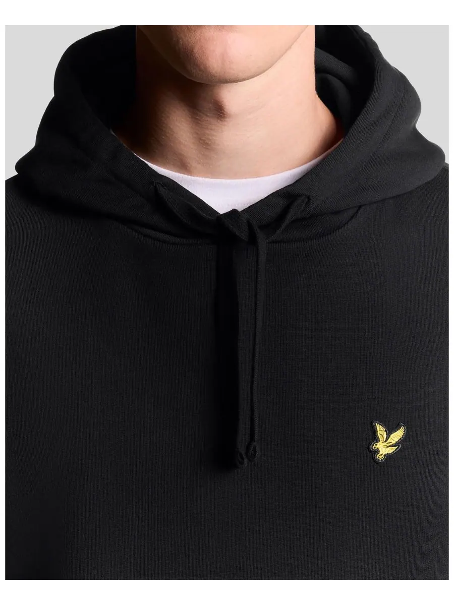 Мужская толстовка с длинным рукавом и капюшоном Lyle & Scott — изображение 4 из 6, черный