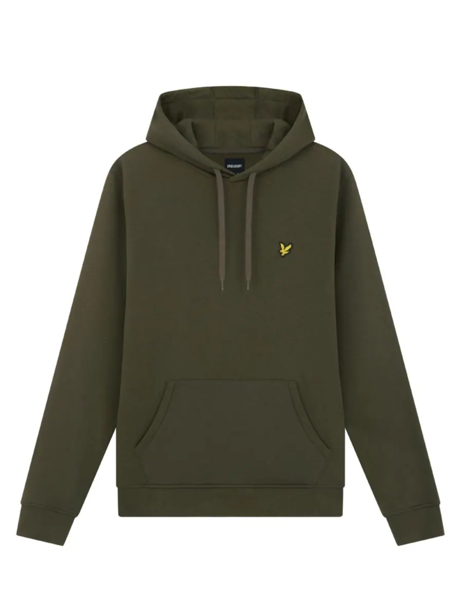Мужская толстовка с длинным рукавом и капюшоном Lyle & Scott — изображение 5 из 5, оливковый