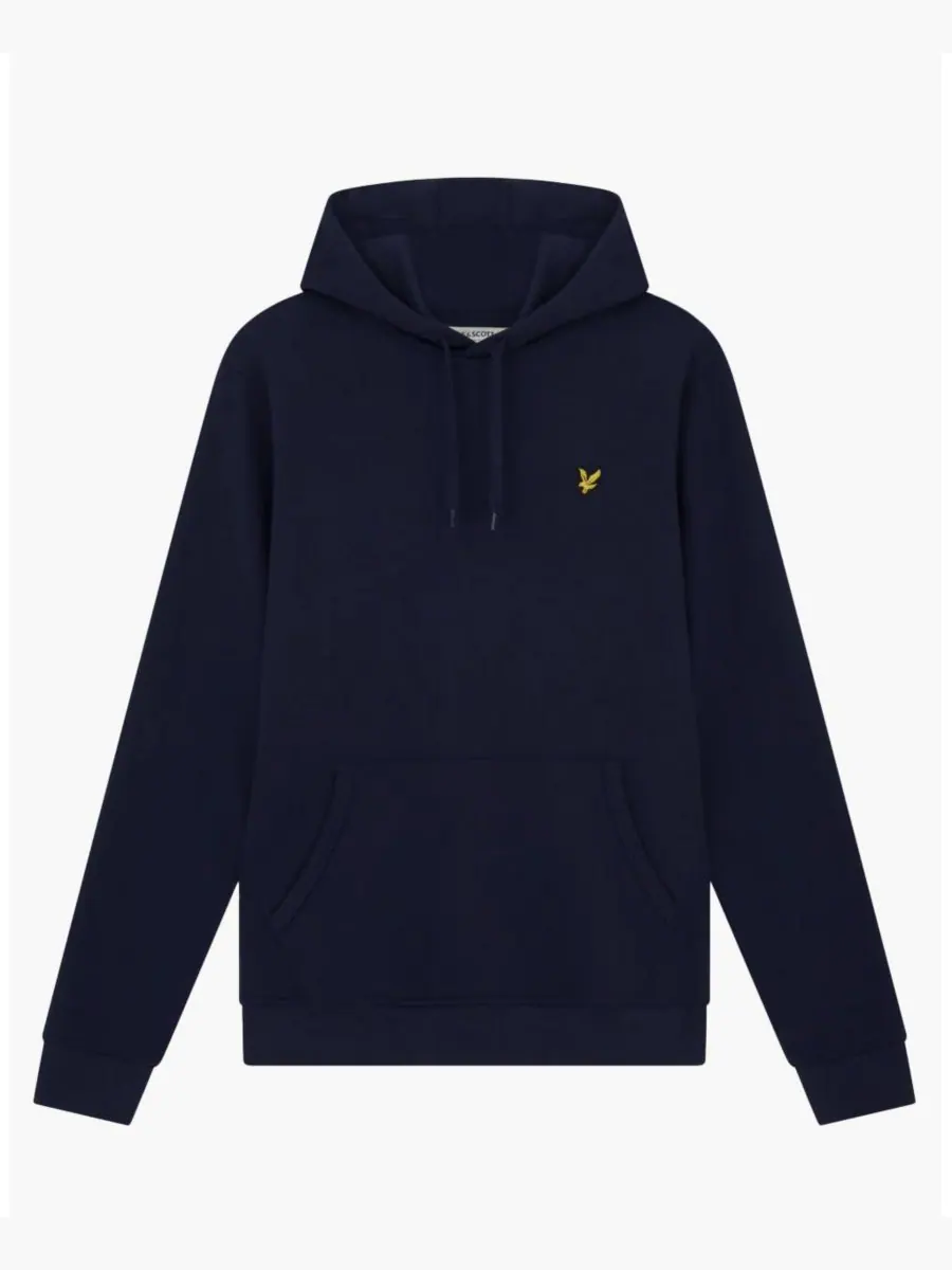 Мужская толстовка с длинным рукавом и капюшоном Lyle & Scott — изображение 2 из 6, темный темно-синий