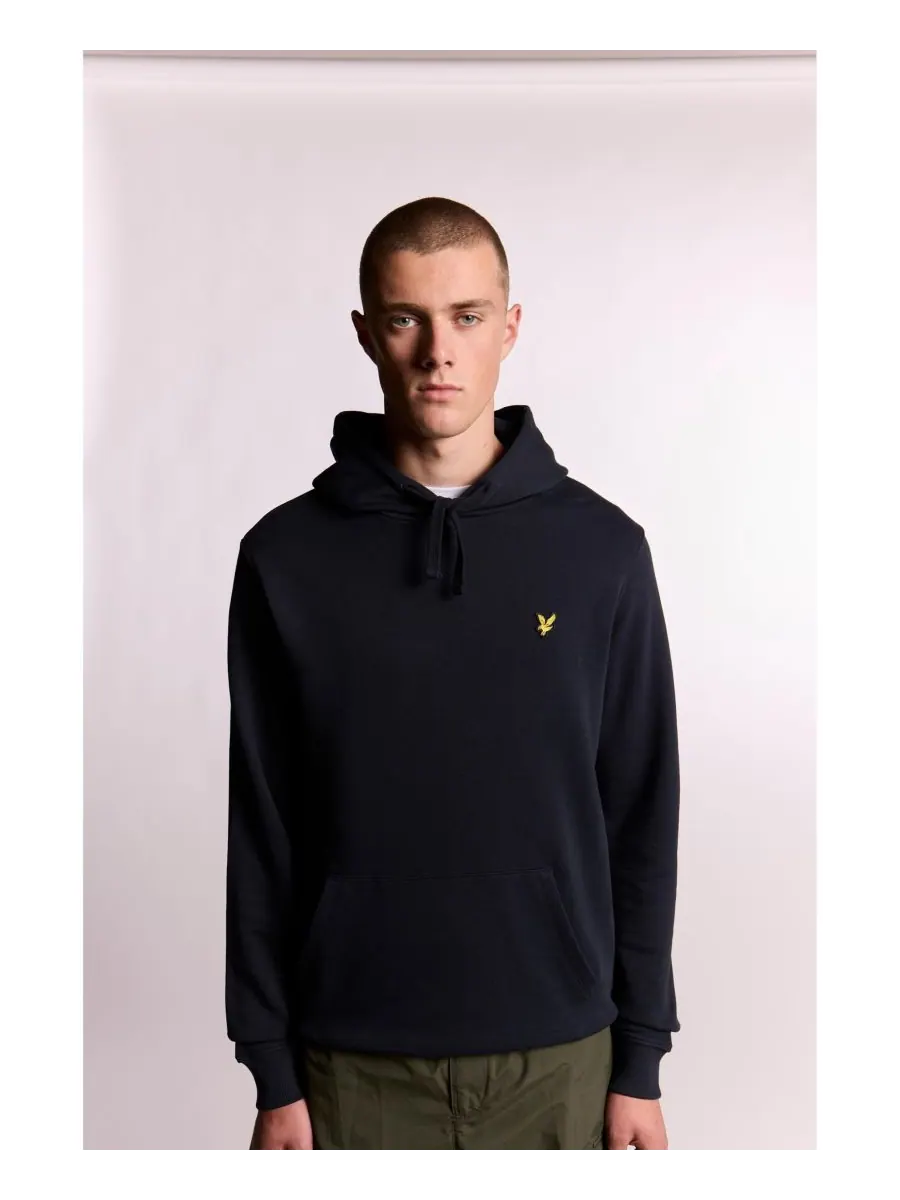 Мужская толстовка с длинным рукавом и капюшоном Lyle & Scott — изображение 6 из 6, темный темно-синий