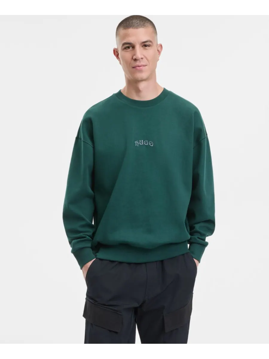 Мужская толстовка Dadsino с вышивкой Hugo Boss — изображение 1 из 4, зеленый