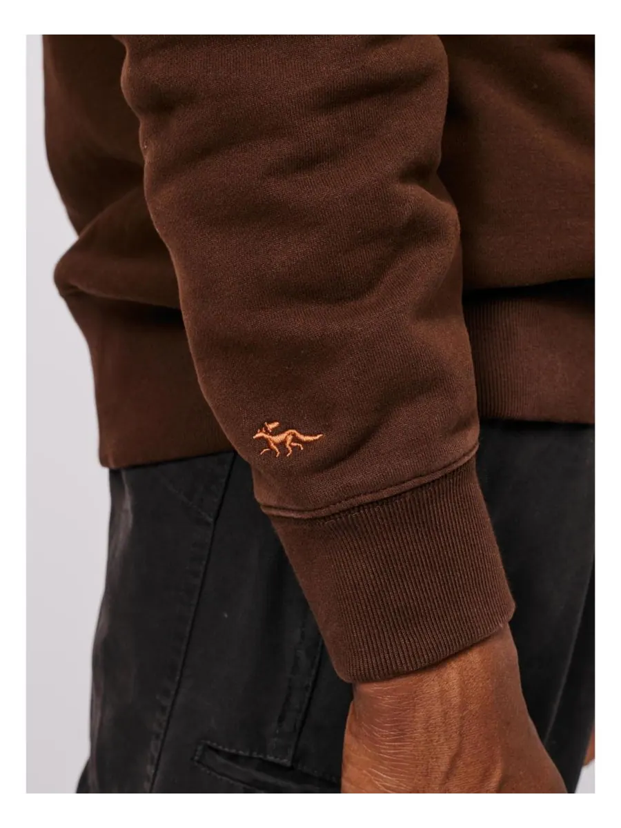 Мужская толстовка с круглым вырезом Vestry Aubin — изображение 7 из 8, шоколад