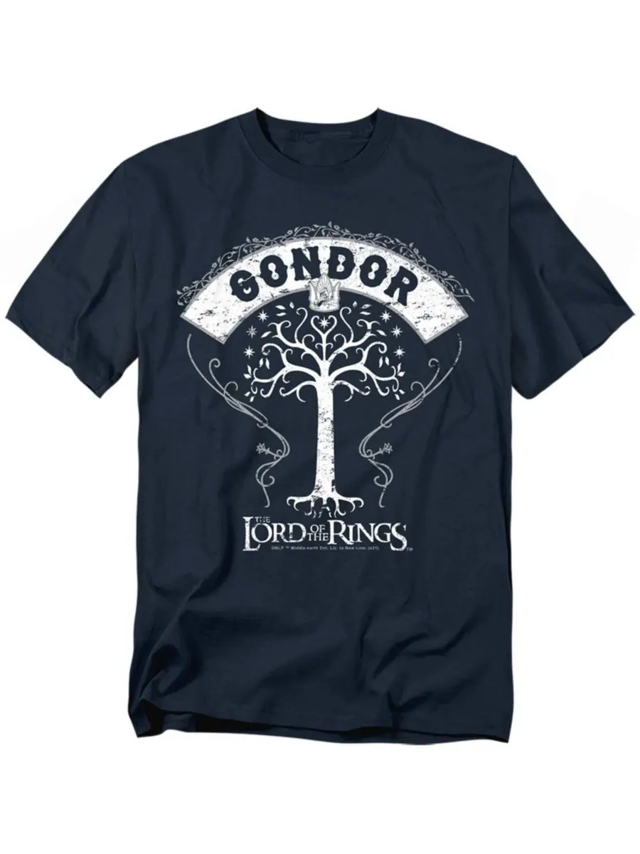 Мужская футболка Древо Гондора Lord Of The Rings — изображение 1 из 3, темно-синий