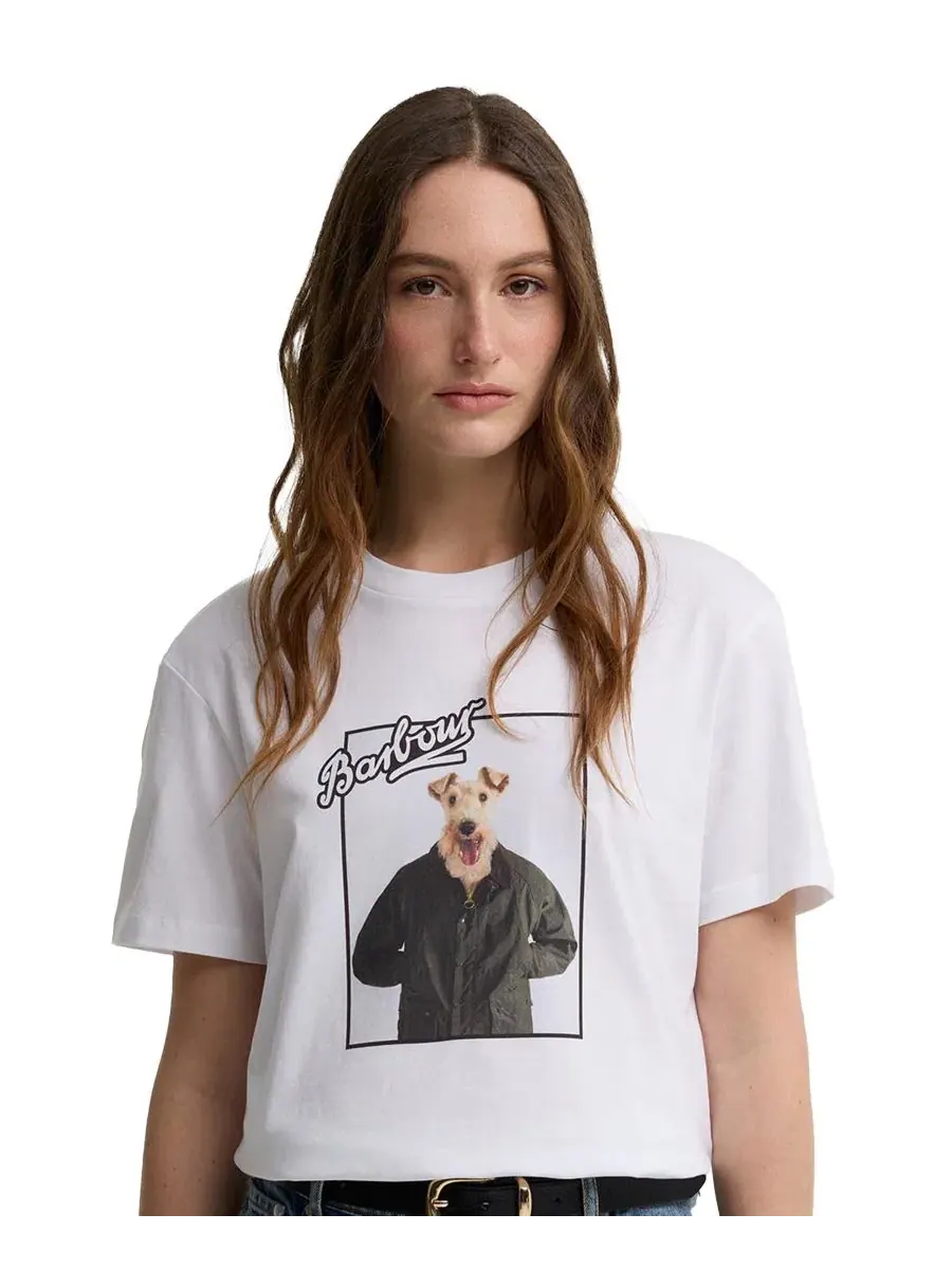 Футболка с коротким рукавом с принтом Mariana Graphic Barbour — изображение 1 из 5, белый