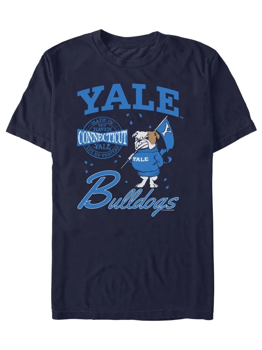 Футболка с графическим принтом Yale Bulldogs Fifth Sun — изображение 1 из 3, темно-синий