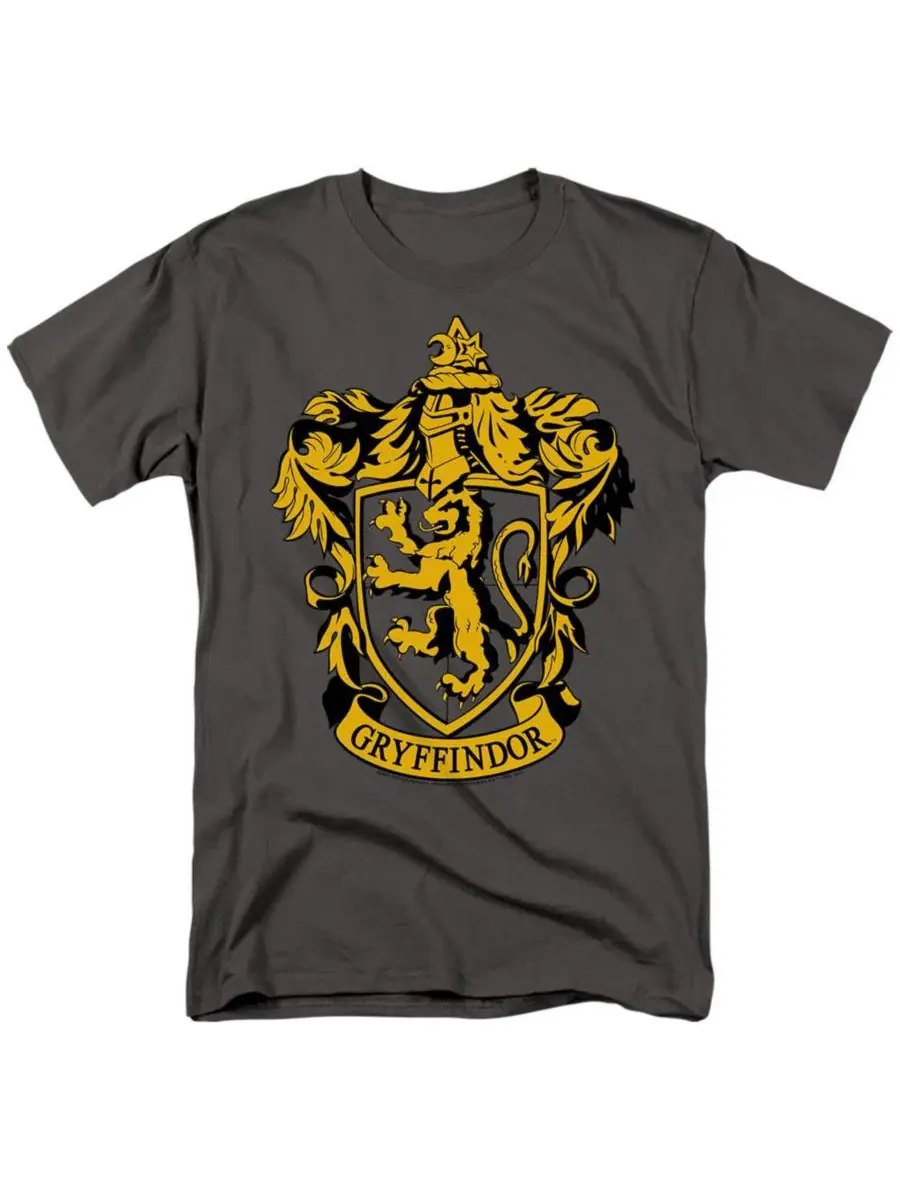 Футболка с принтом Gryffindor Crest Harry Potter — изображение 1 из 4, темно-серый
