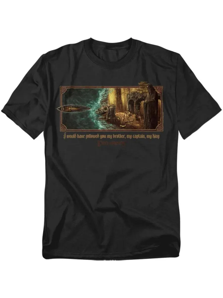 Футболка с принтом Epic Journey Boromir My King Lord Of The Rings — изображение 1 из 3, черный