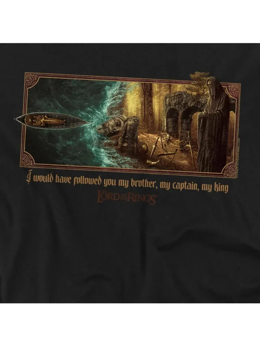 Футболка с принтом Epic Journey Boromir My King Lord Of The Rings — изображение 2 из 3, черный