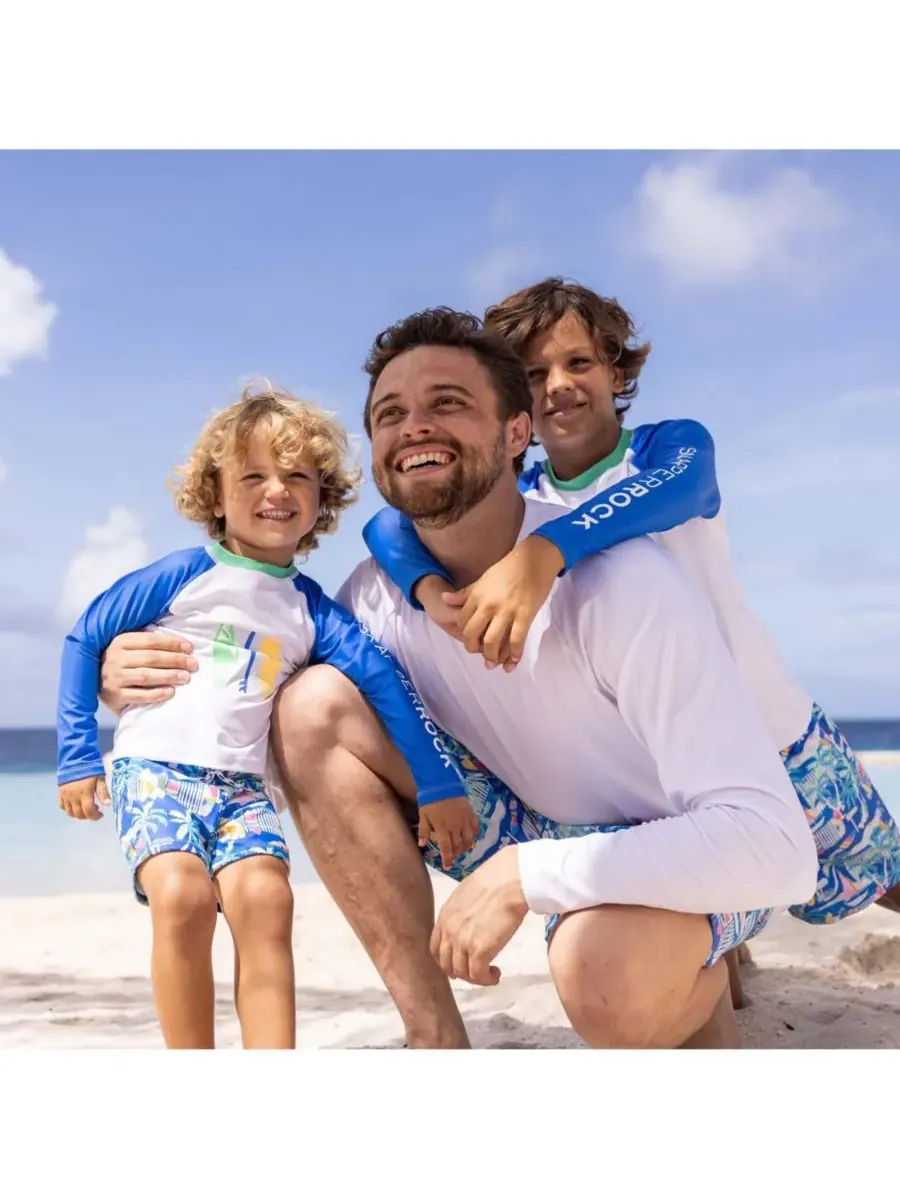 Футболка Big Boys Breakwater Beach LS Rash Top Snapper Rock — изображение 4 из 4, мульти