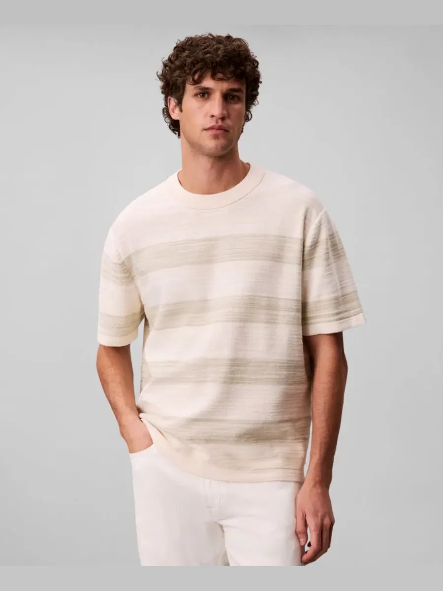 Футболка с горизонтальными полосами Calvin Klein