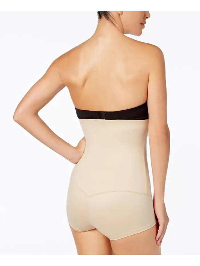 Женские шорты-шорты Firm Control Fat Free Dressing с высокой талией 2107 Maidenform — изображение 2 из 3, бежевый