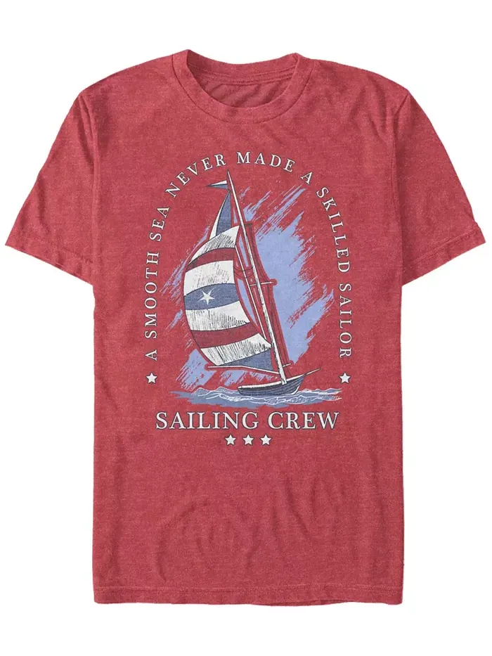 Мужская футболка с коротким рукавом Sail Americana Fifth Sun — изображение 1 из 1, красный