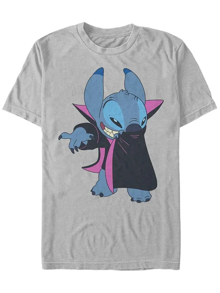 Мужская футболка Lilo Stitch Vampire с короткими рукавами Fifth Sun — изображение 1 из 1, серебряный