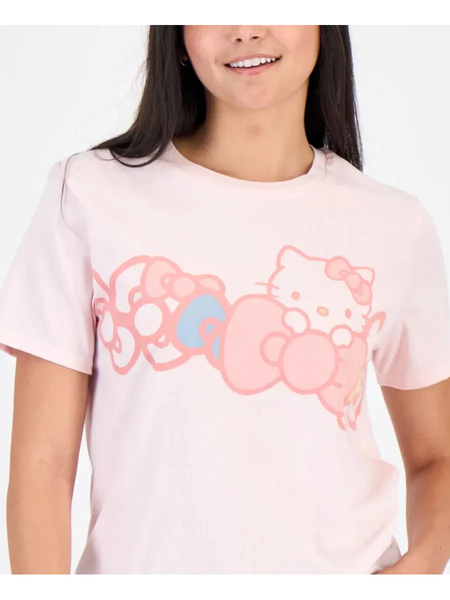 Футболка с графическим принтом Hello Kitty Sanrio — изображение 3 из 4, розовый