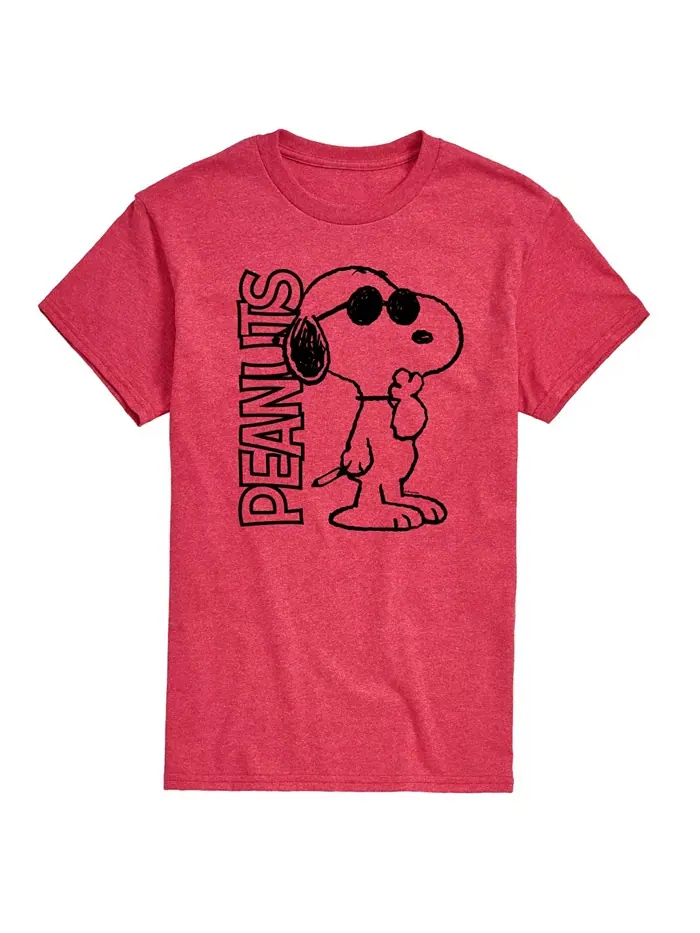 Футболка мужская с коротким рукавом Hybrid Apparel Joe Cool Peanuts Logo AIRWAVES — изображение 6 из 12, приглушенный