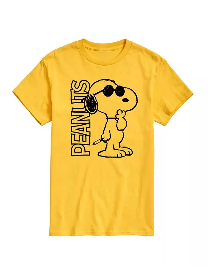 Мужская футболка с коротким рукавом с логотипом Joe Cool Peanuts от Hybrid Apparel AIRWAVES — изображение 11 из 11, белый