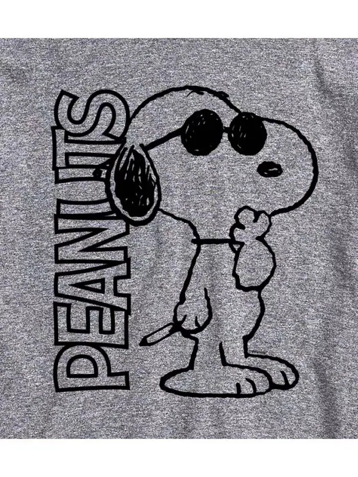 Мужская футболка с коротким рукавом с логотипом Joe Cool Peanuts от Hybrid Apparel AIRWAVES — изображение 5 из 11, белый