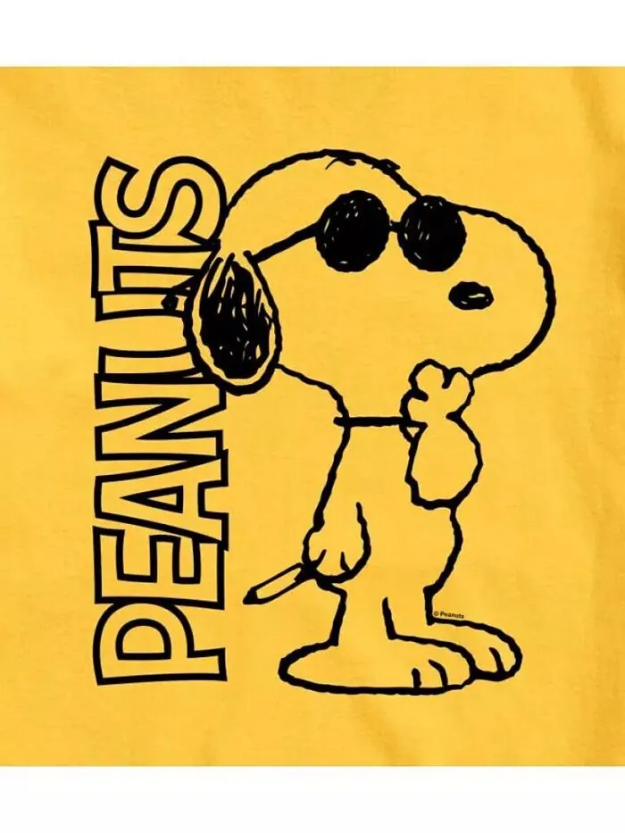 Мужская футболка с короткими рукавами и логотипом Hybrid Apparel Joe Cool Peanuts AIRWAVES — изображение 3 из 11, желтый