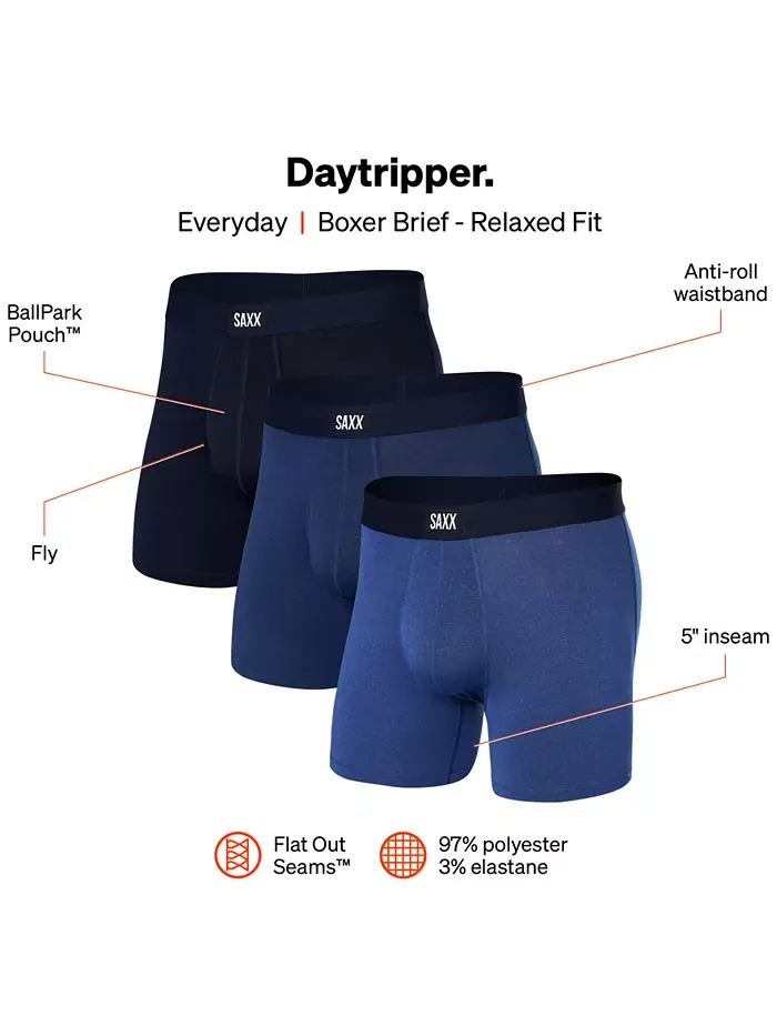 Мужские боксеры Relaxed Fit Daytripper, 3 шт SAXX — изображение 8 из 13