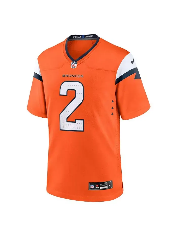 Мужская игровая футболка Patrick Surtain II Denver Broncos Nike — изображение 2 из 3, оранжевый