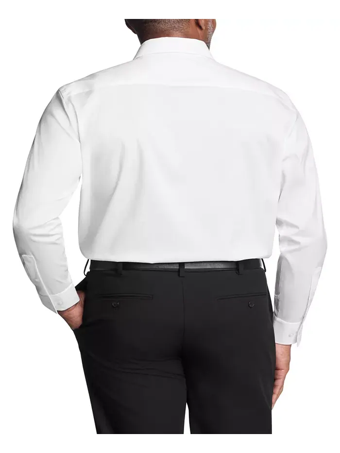 Мужская классическая рубашка Regular Fit с эластичной тканью Calvin Klein — изображение 2 из 7, белый