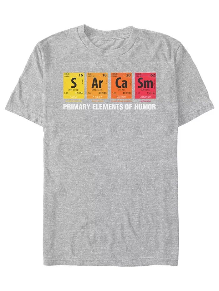 Мужская футболка Elements of Humor с коротким рукавом Fifth Sun — изображение 1 из 3, серый