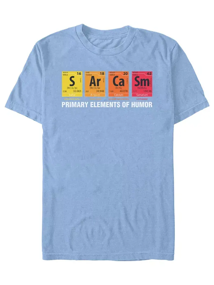 Мужская футболка Elements of Humor с коротким рукавом Fifth Sun — изображение 1 из 3, синий