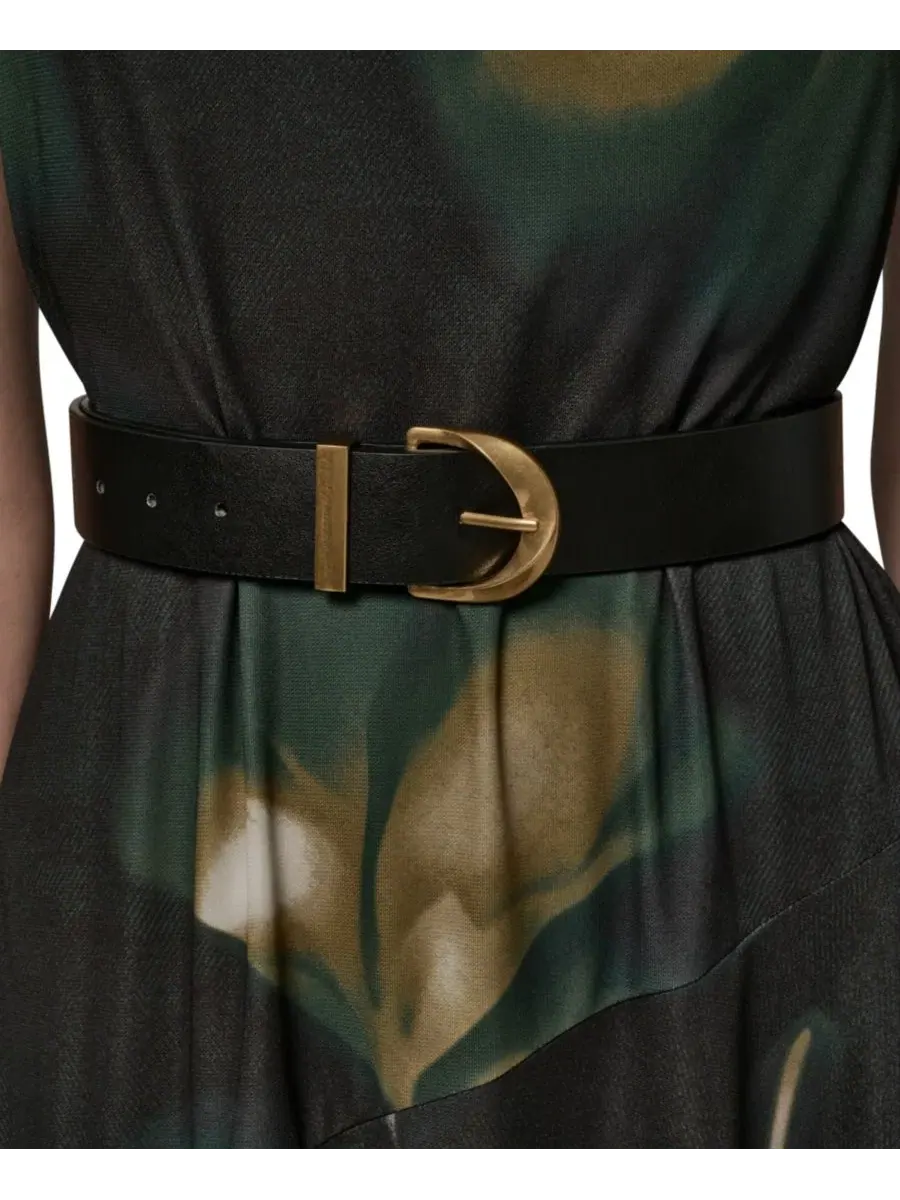 Платье с запахом без рукавов Donna Karan New York — изображение 8 из 16, оливковый мульти