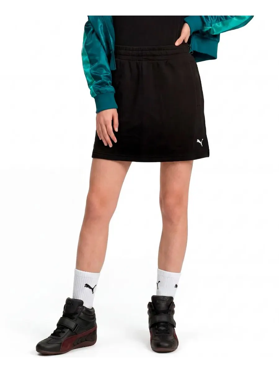 Юбка Puma Double-Knit Puma Black — изображение 1 из 3, черный