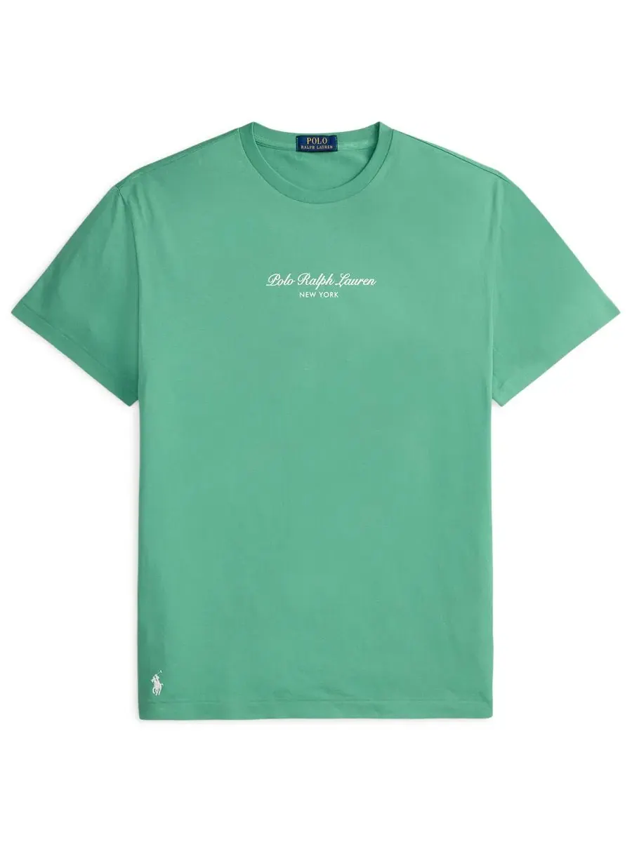 Футболка с логотипом Classic Fit Polo Ralph Lauren — изображение 5 из 5, зеленый
